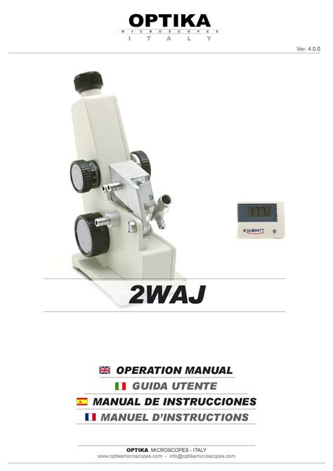 2waj refractometer manual|optika 2waj manual pdf.